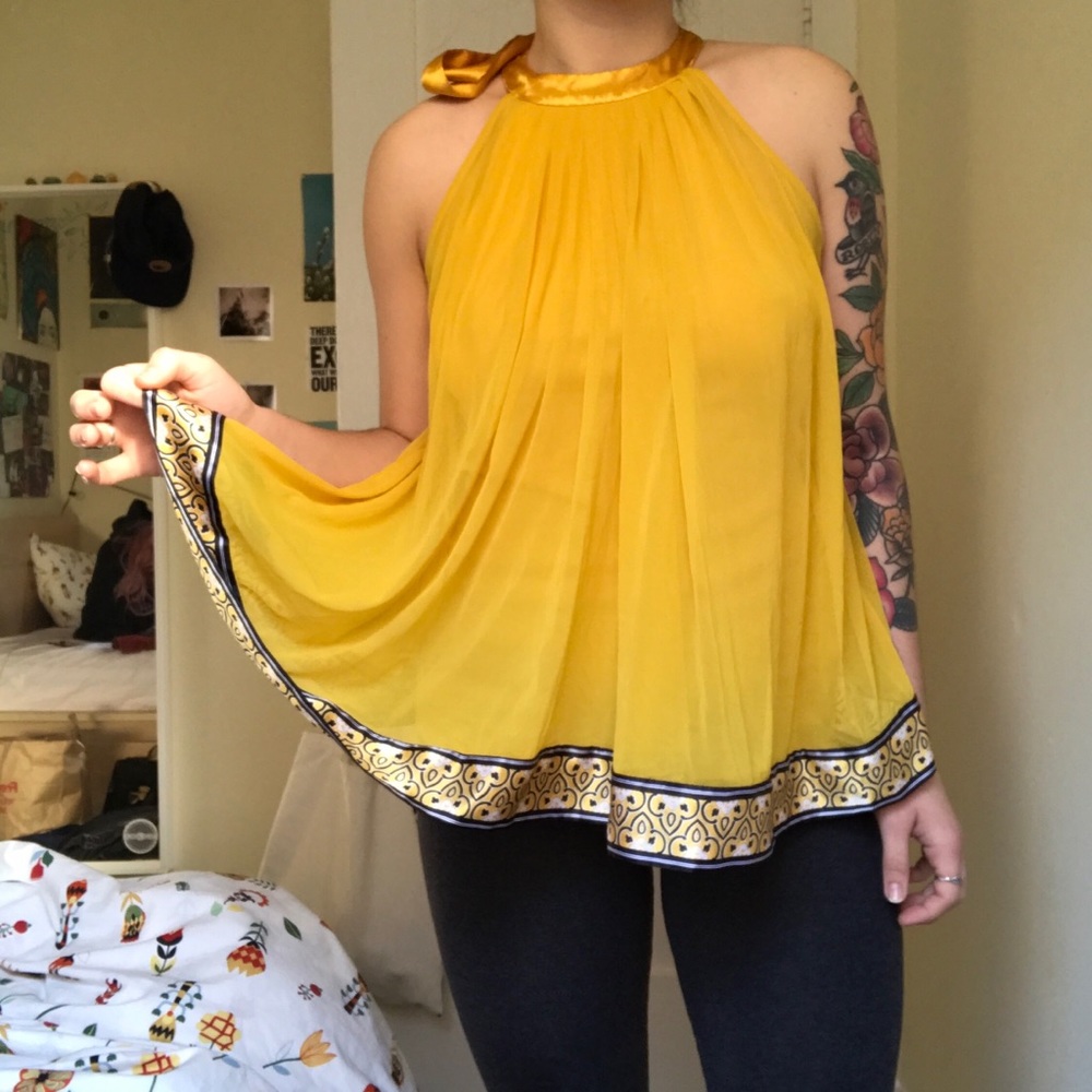 Nicole Miller Collection Mesh Blouse